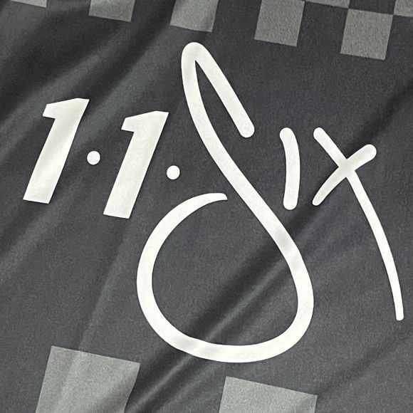 Soccer Jersey Rare Prototype 116 One One Six Black Grey Medium One Of A Kind LNC - Picture 5 of 10